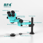 RF4 RF-7050pro FO19 7-50X Zoom Magnification Stereoscope 360 Degree Rotatable